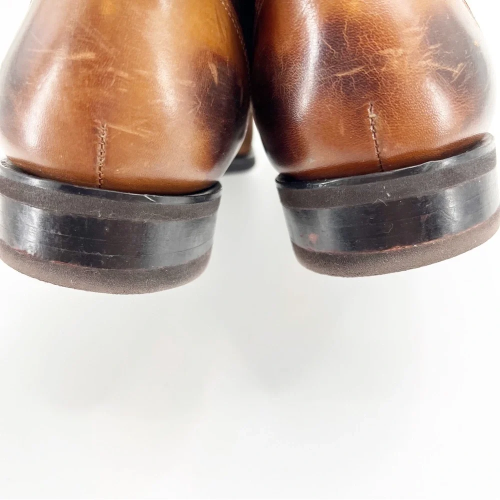 Dapper Shoes Co Handmade Suede Leather Boots, Size 8